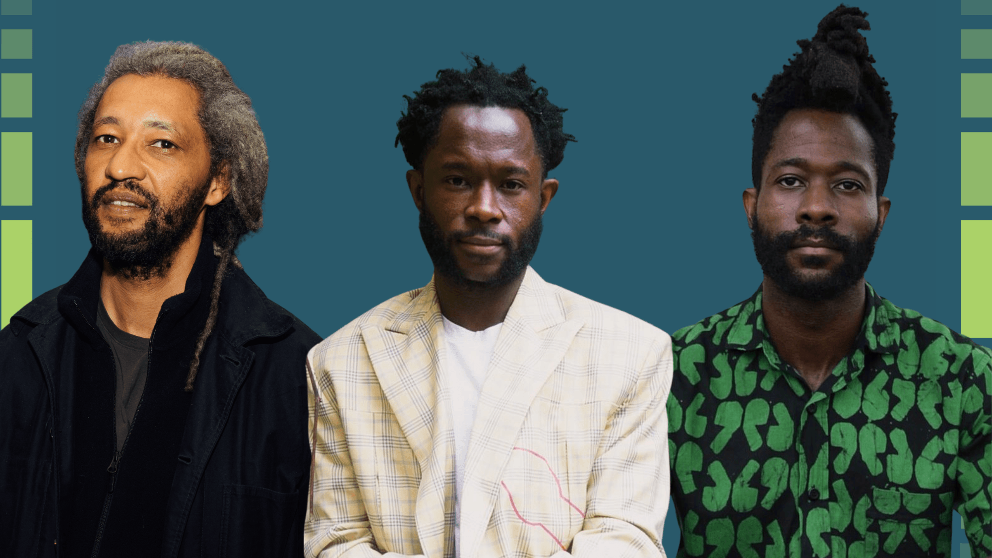 Still from Free Talk: Alain Gomis & Arie and Chuko Esiri